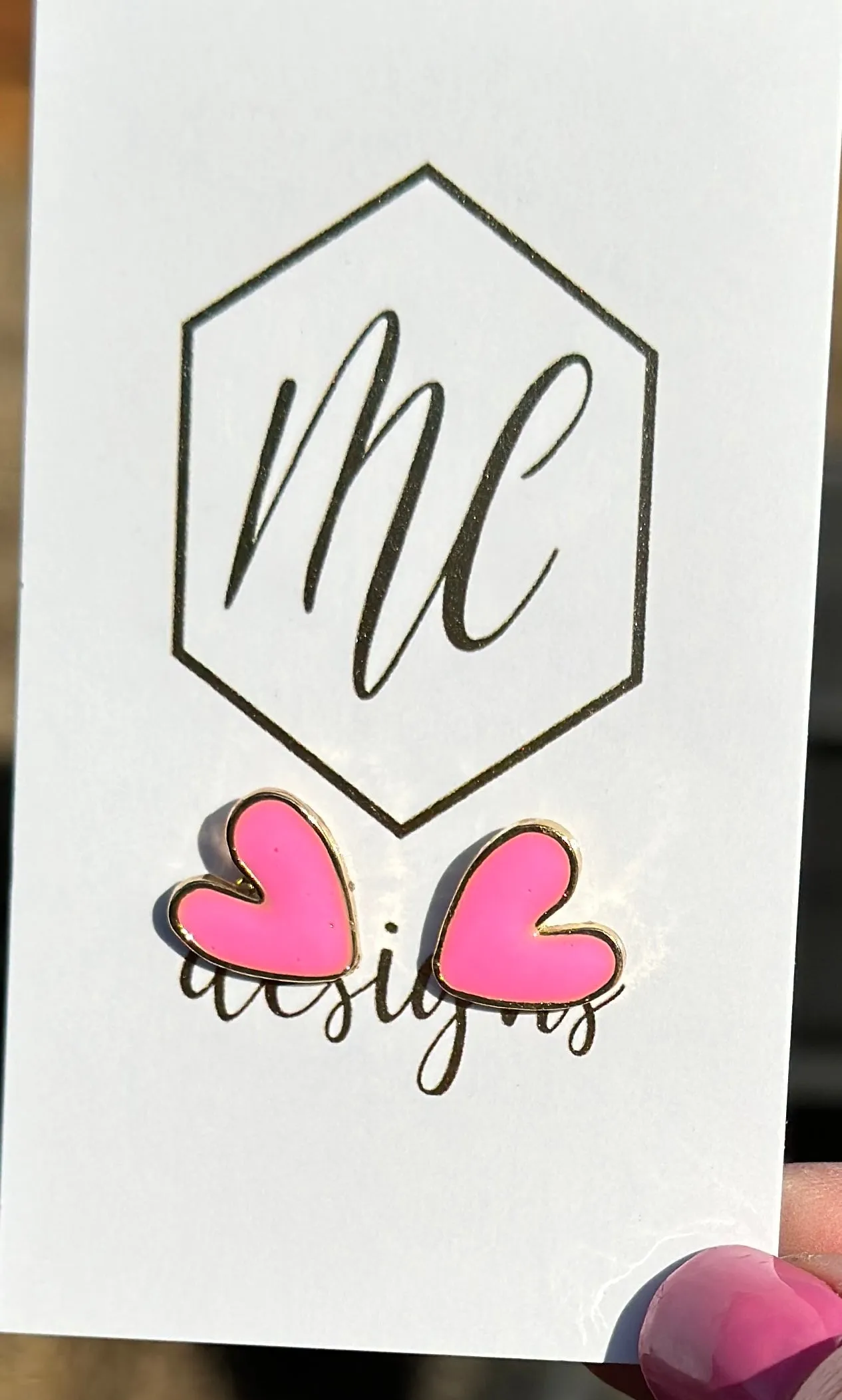 Various Heart Stud Earrings