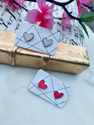 Various Heart Stud Earrings