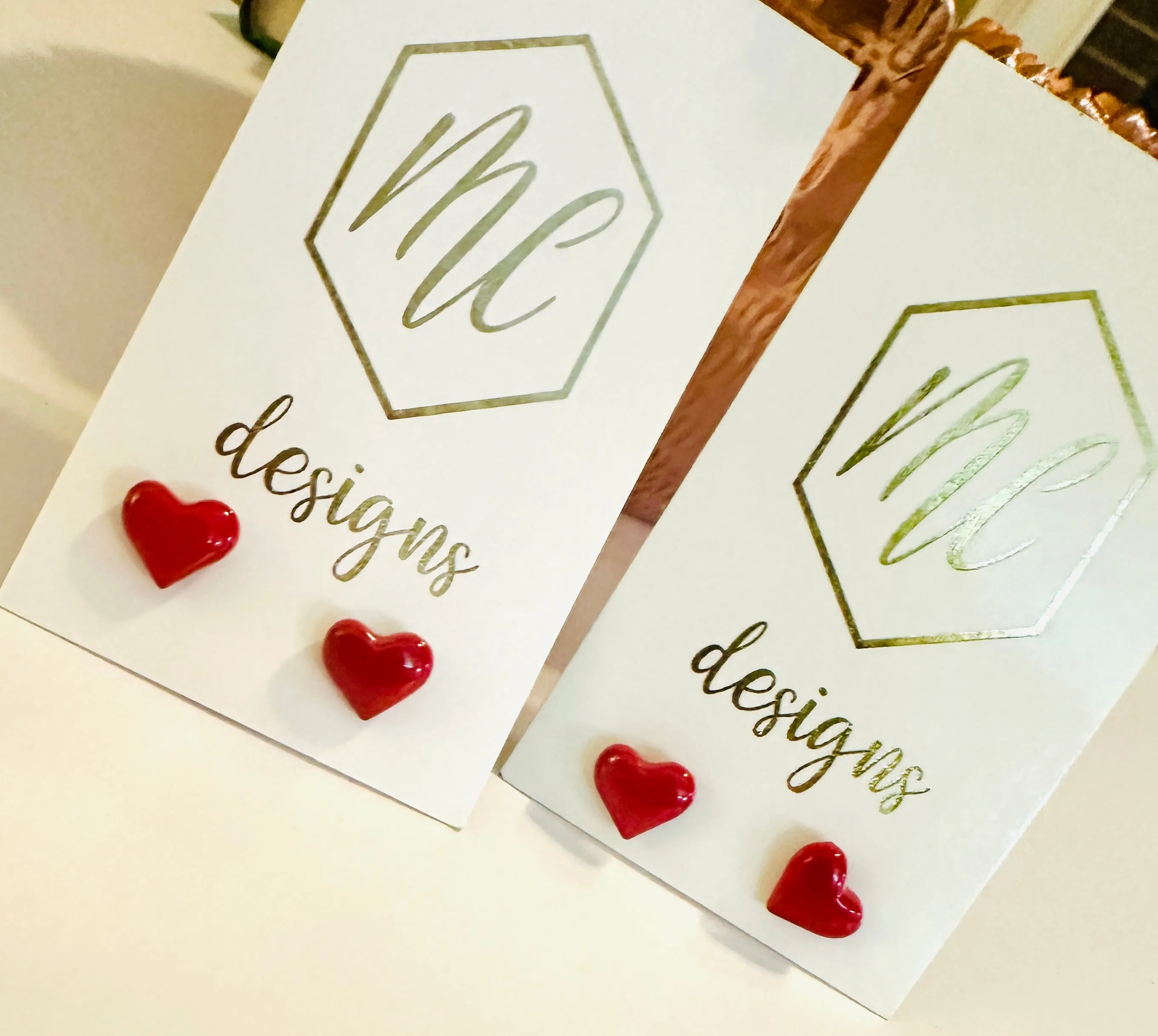 Various Heart Stud Earrings