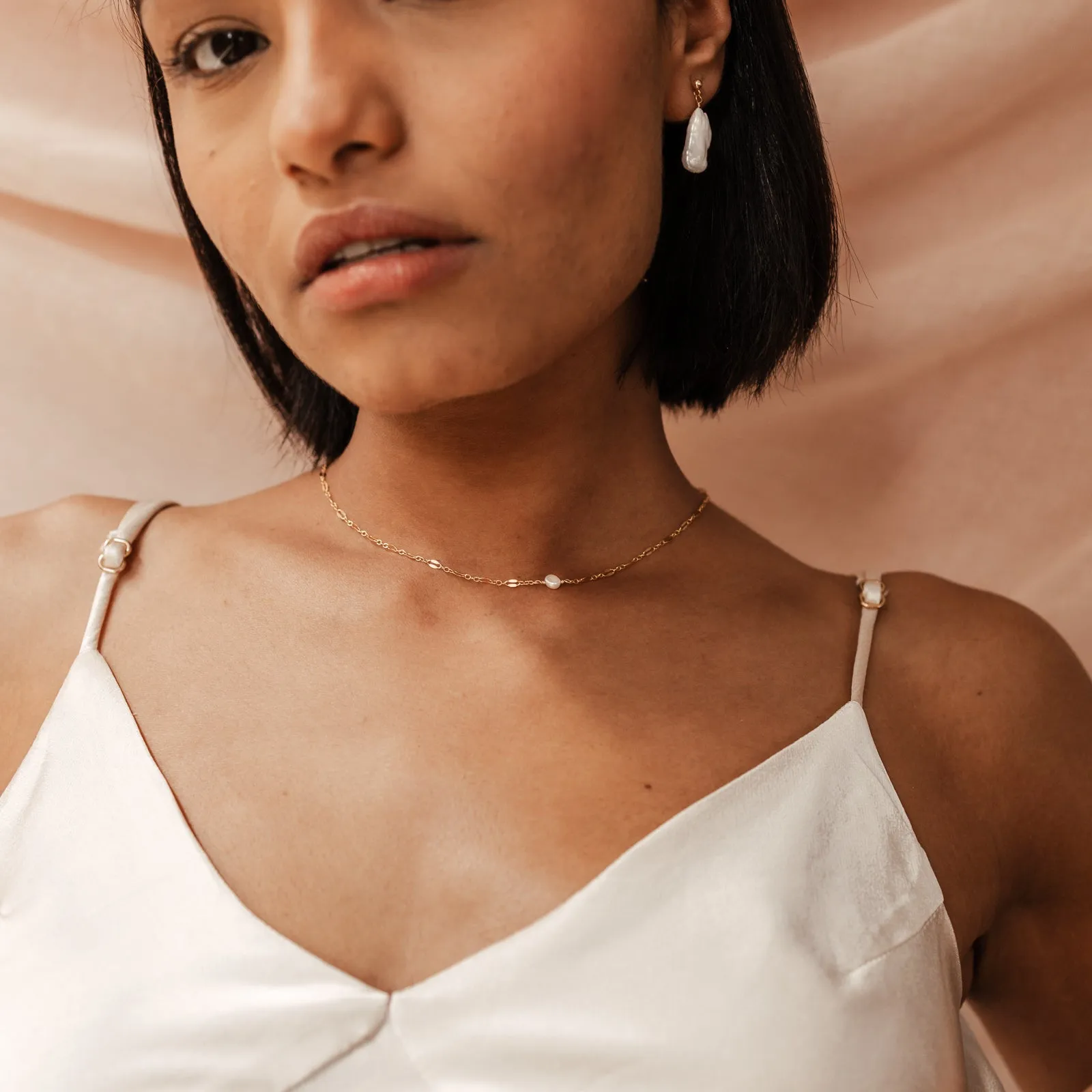 Waterlily • Pearl Necklace