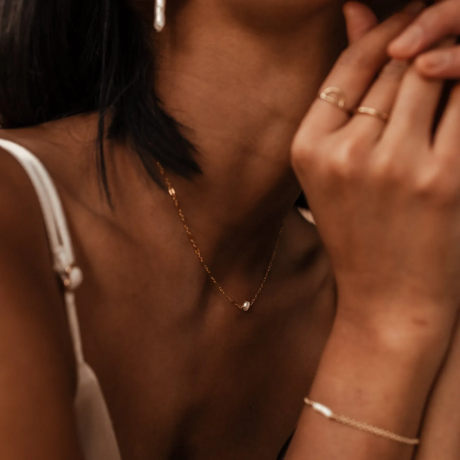 Waterlily • Pearl Necklace